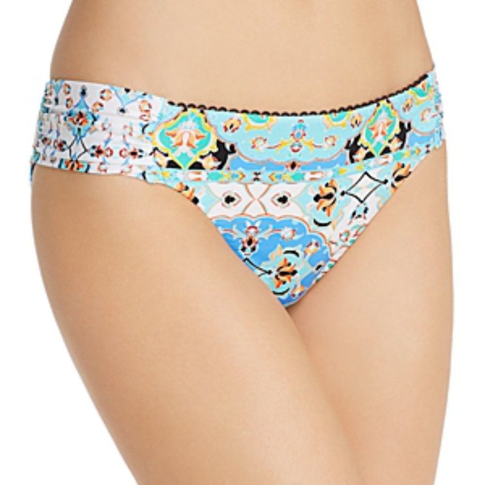 NWT Nanette Lepore Women's Tapestry Hipster Bikini Bottom 10